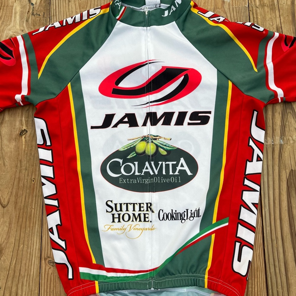 Jamis Colavita Sutter Home Team Cooking Light Bicycle Racing Jersey Medium Men’s